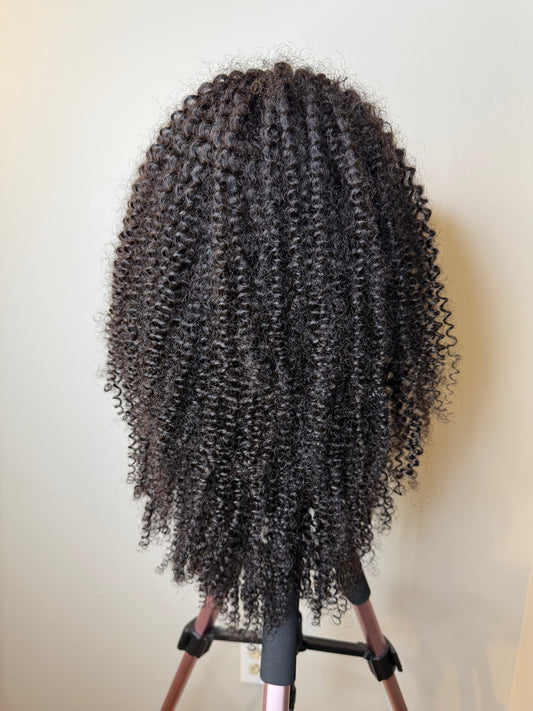 Burmese Virgin Flip Over Half Wig