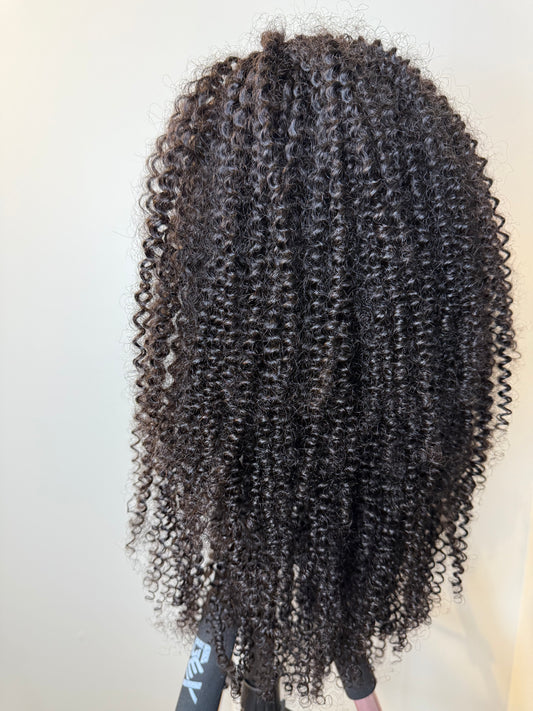 Burmese Virgin Flip Over Half Wig