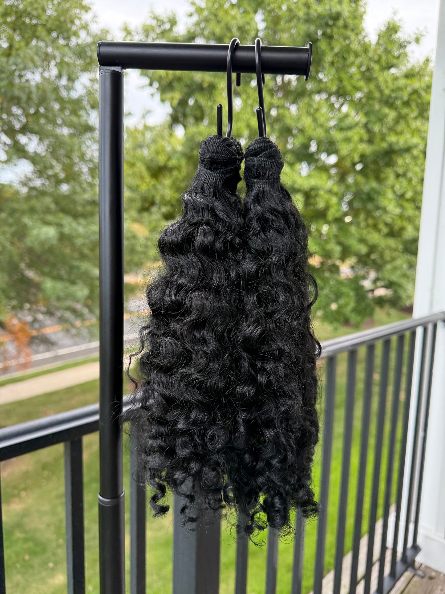 Cambodian Raw Curly Velvet Black